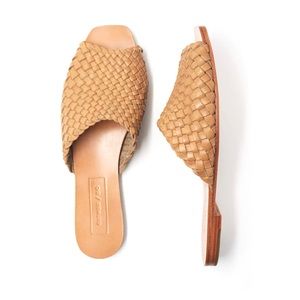 Anthropologie x Either/Or Leather Woven Sandals